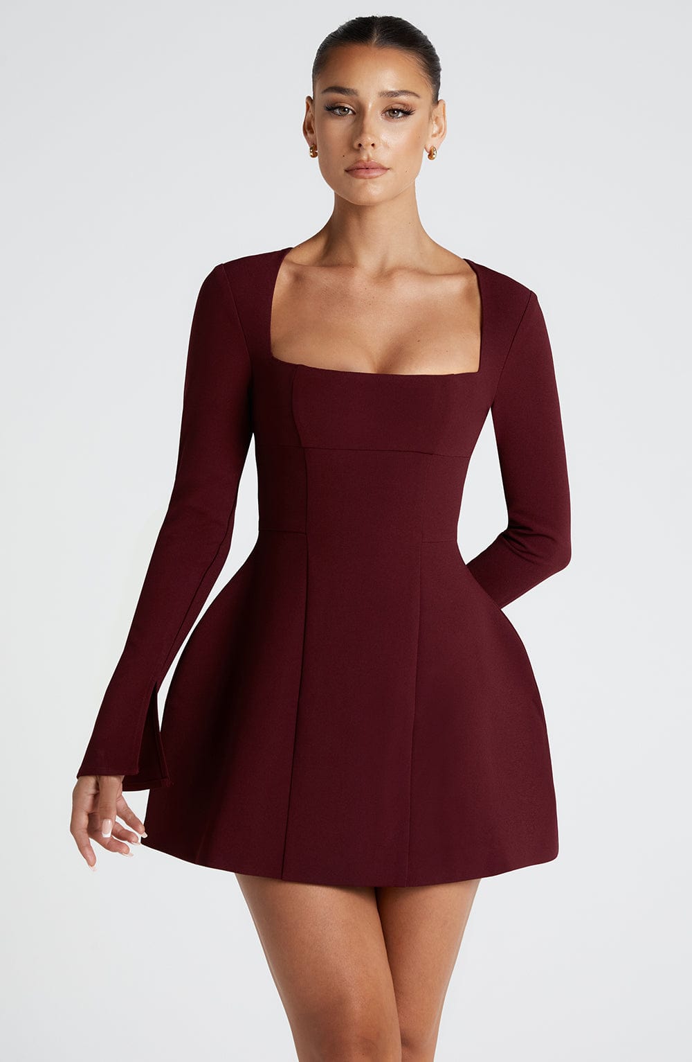 Esmae Mini Dress in Cherry Lacquer