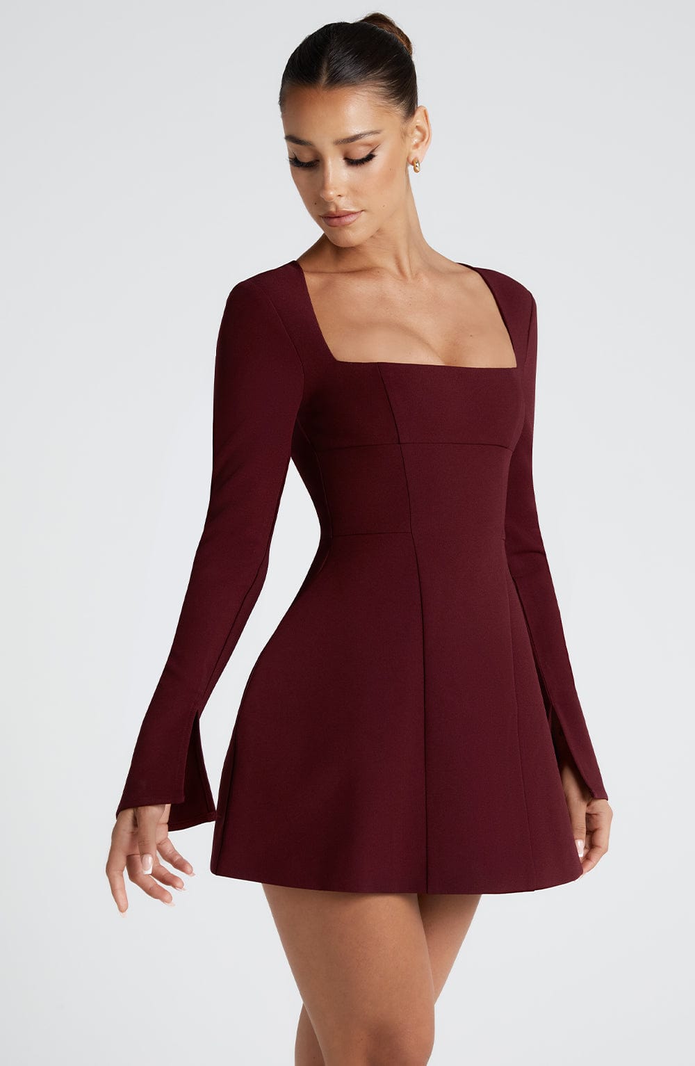 Esmae Mini Dress in Cherry Lacquer