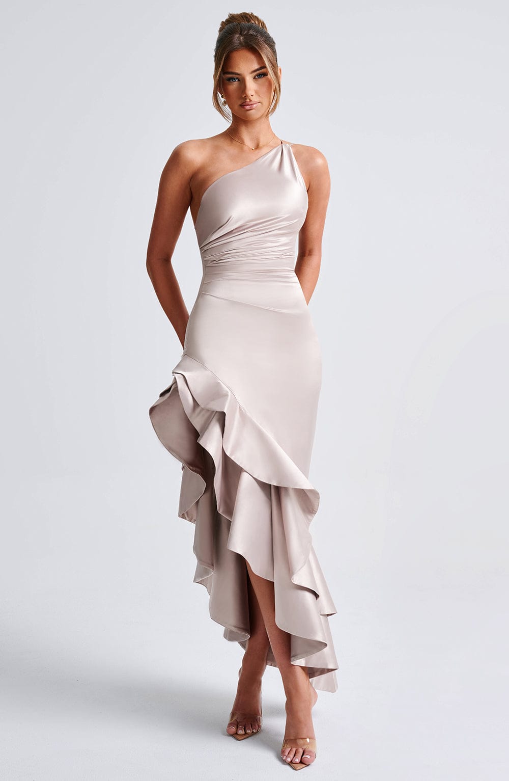 Esmeryn Maxi Dress in Champagne