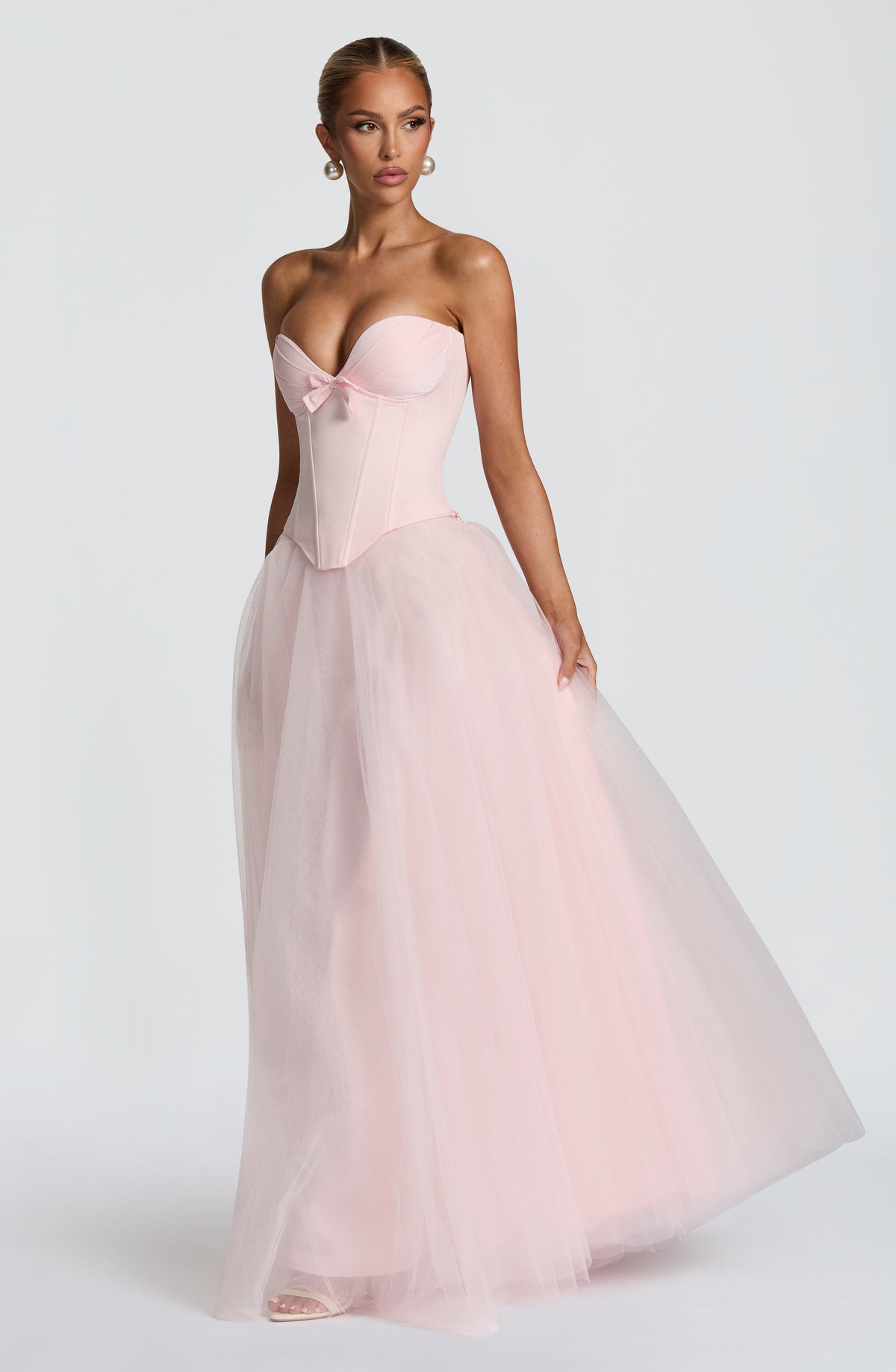 Ethelia Maxi Skirt in Blush