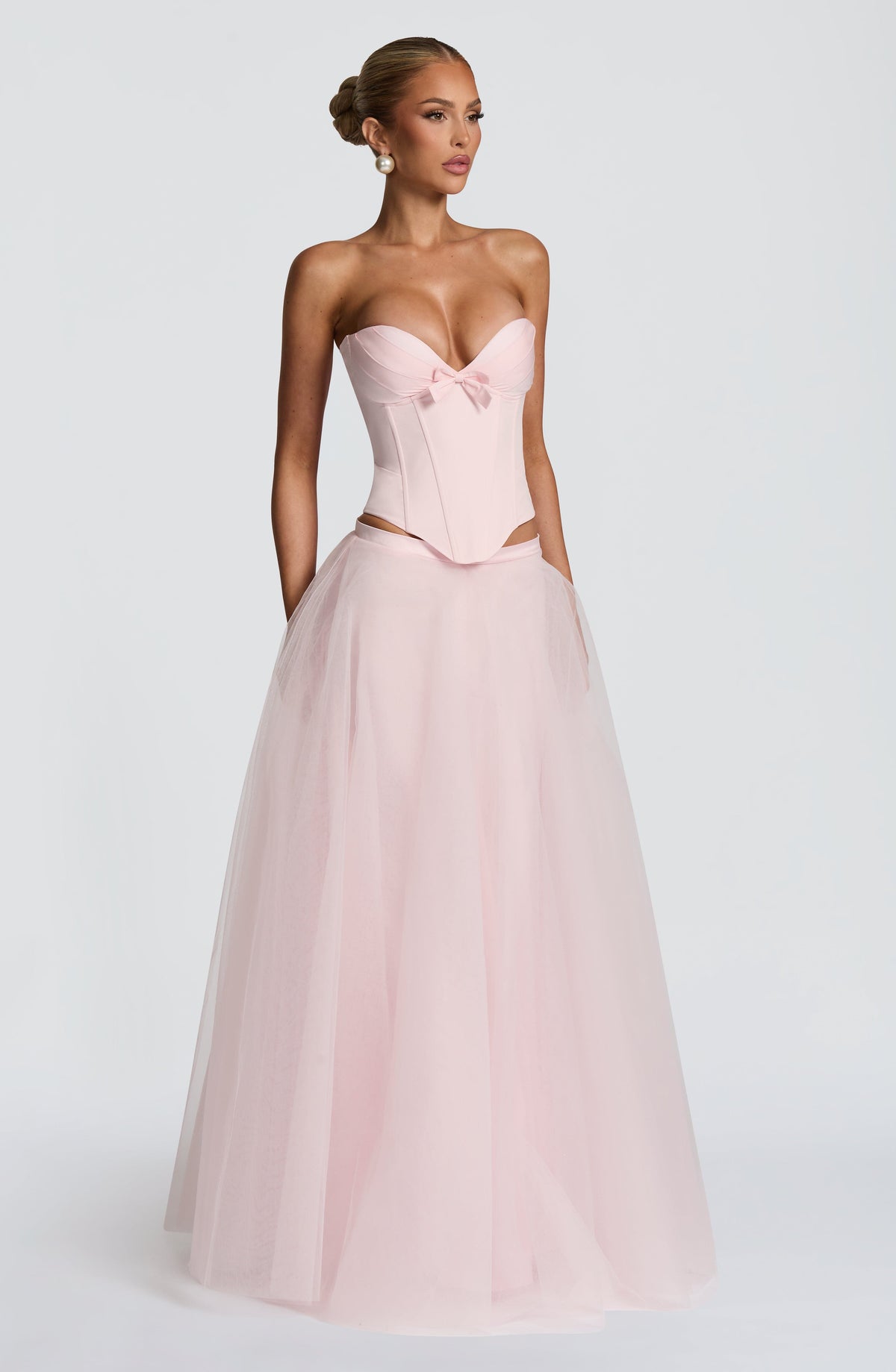 Ethelia Maxi Skirt in Blush