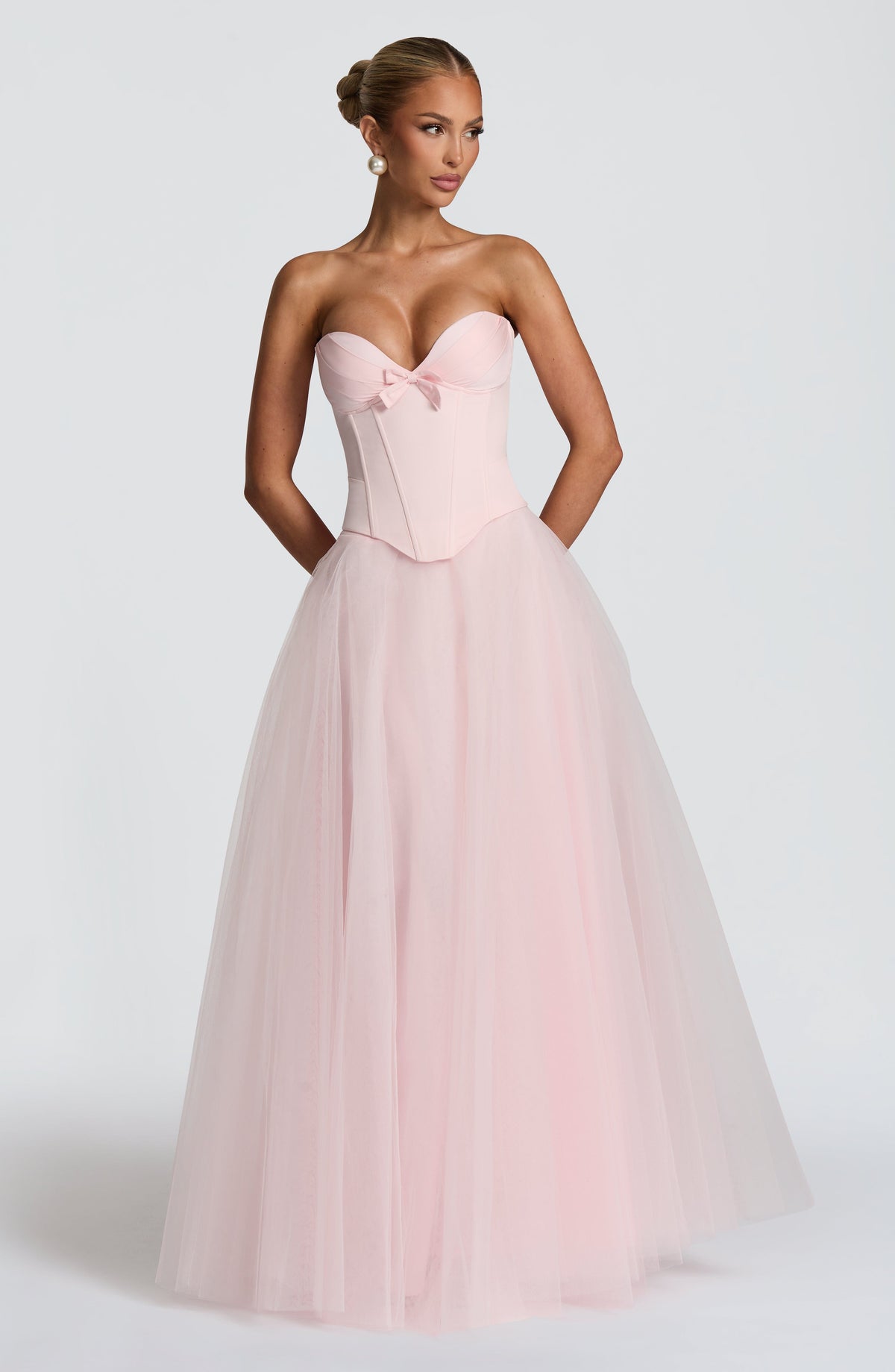 Ethelia Maxi Skirt in Blush