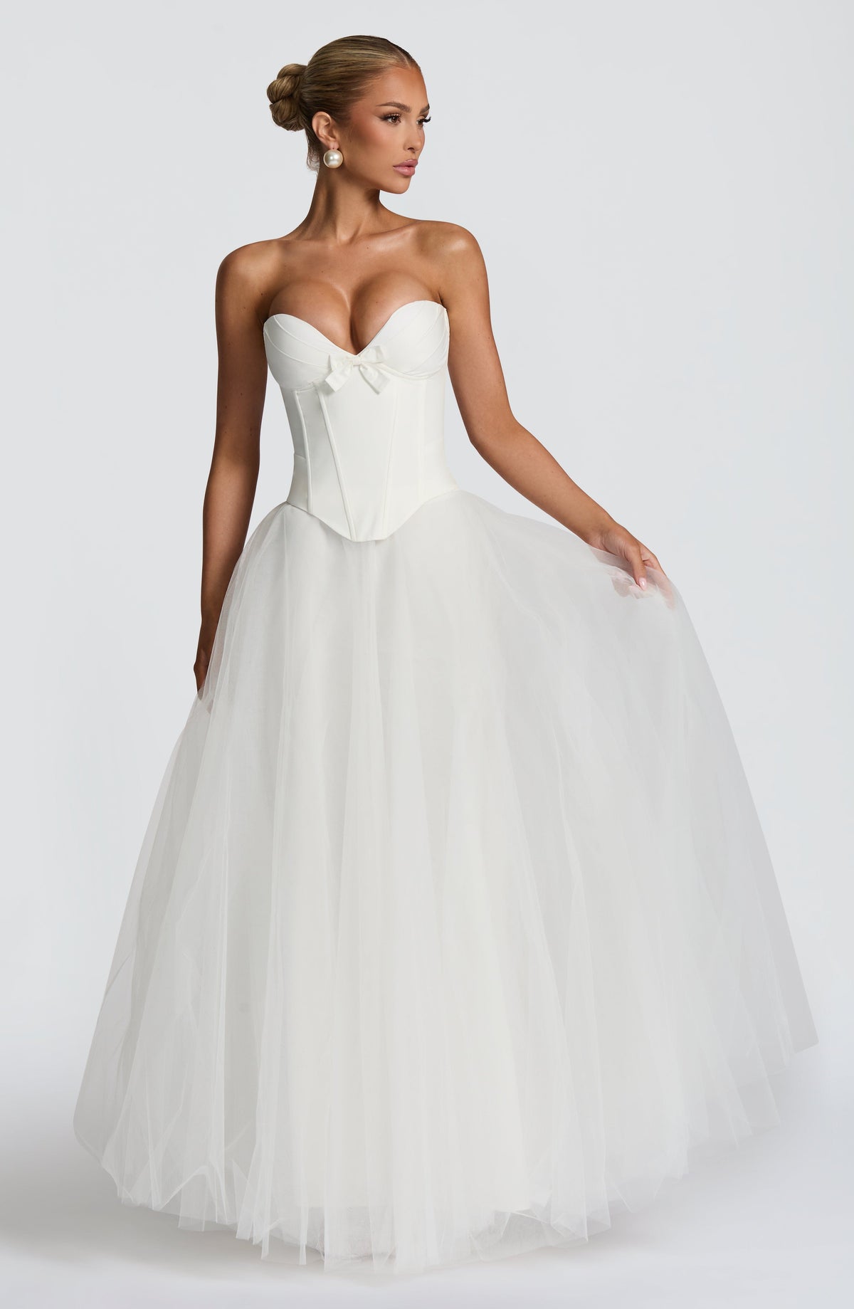 Ethelia Maxi Skirt in Ivory