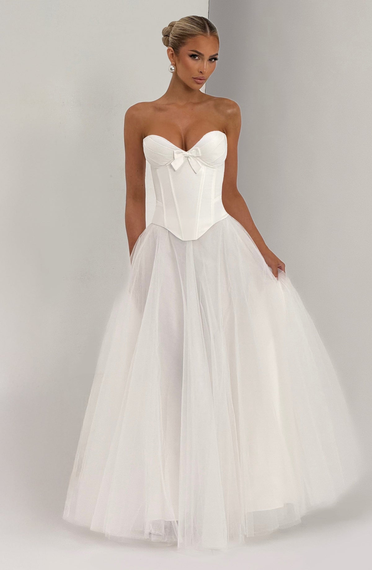 Ethelia Maxi Skirt in Ivory
