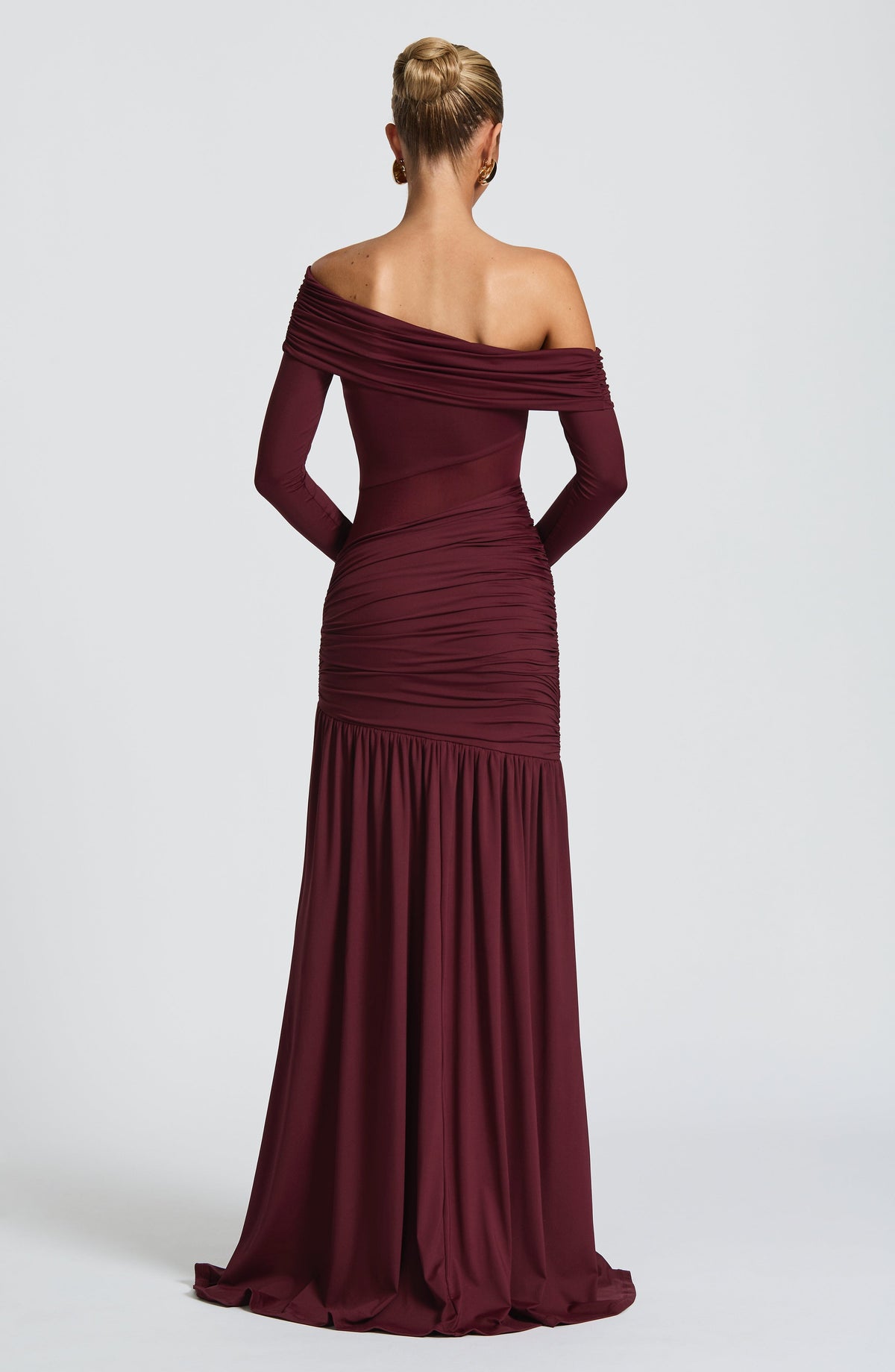 Ettania Maxi Dress in Cherry Lacquer