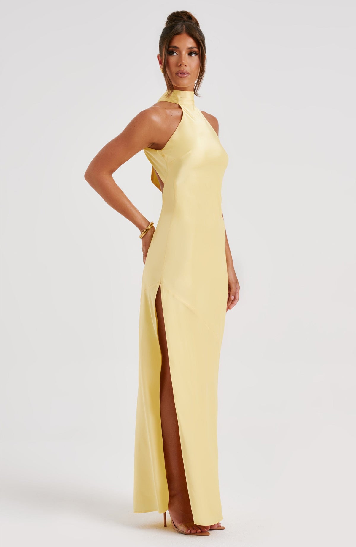Ettara Maxi Dress in Lemon
