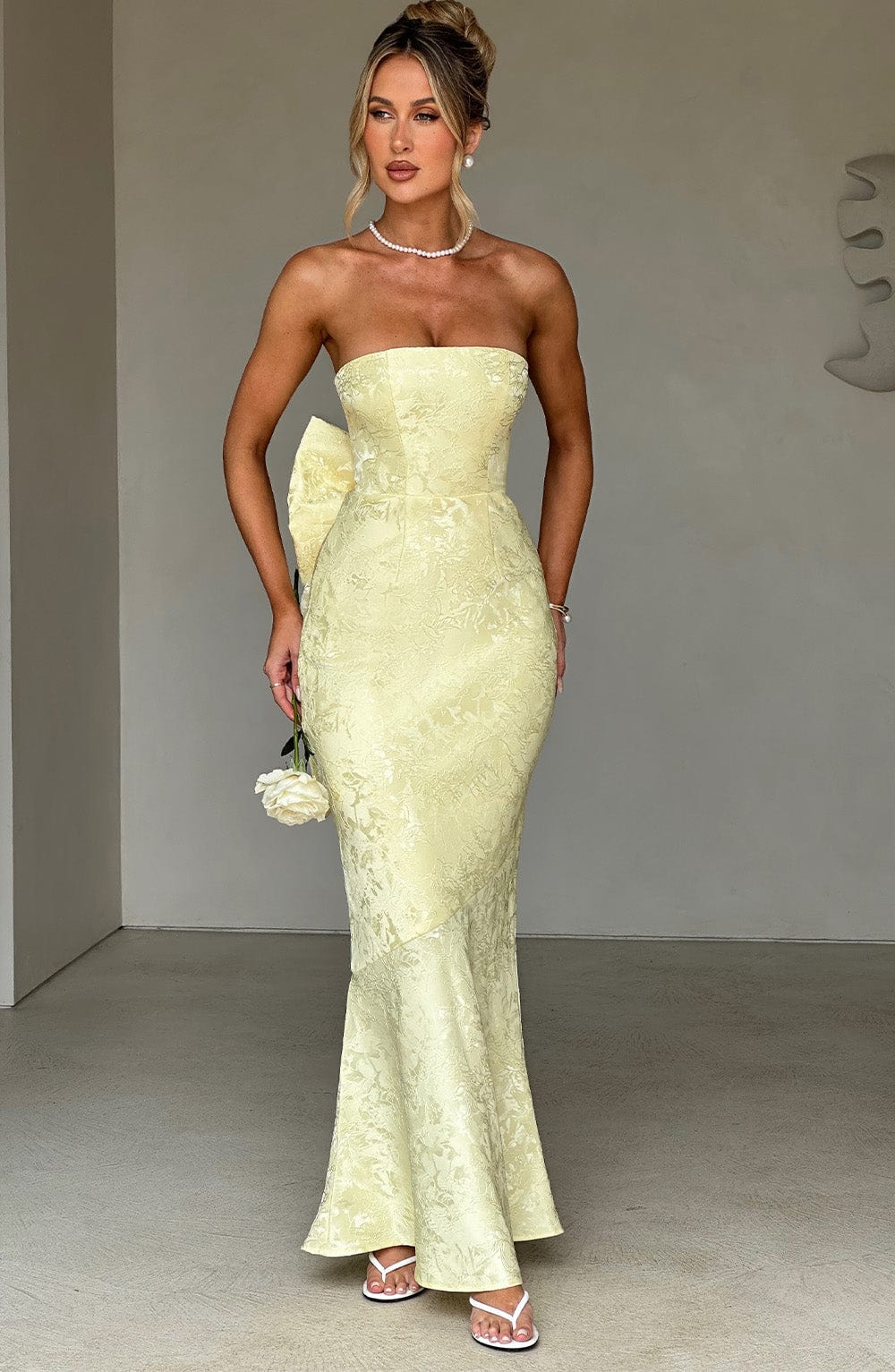 Felisia Maxi Dress in Lemon