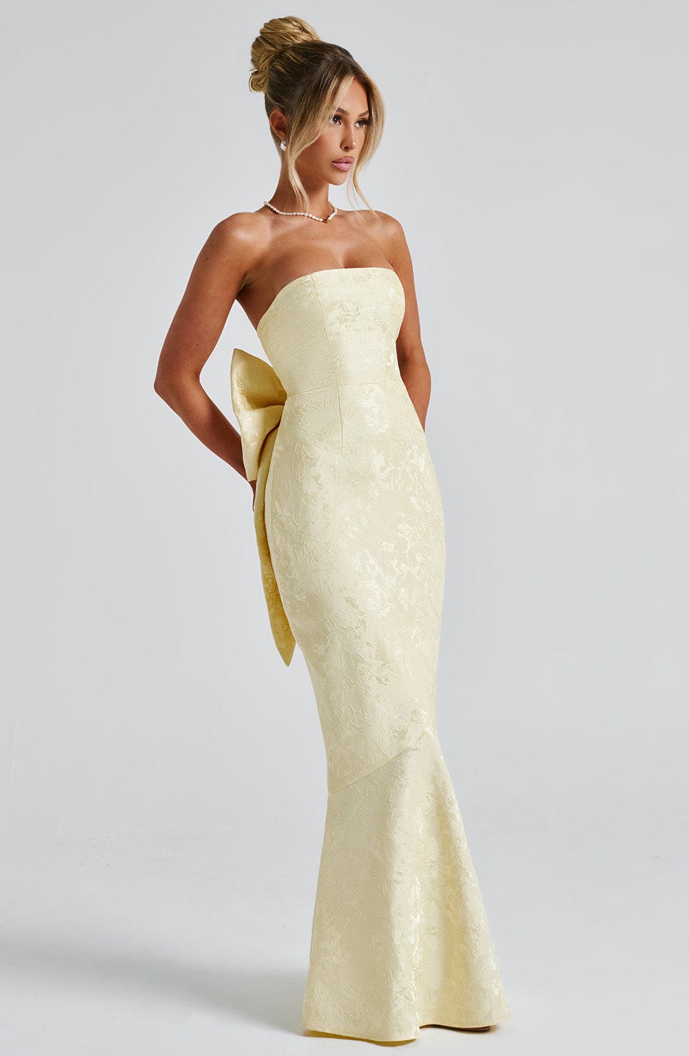 Felisia Maxi Dress in Lemon