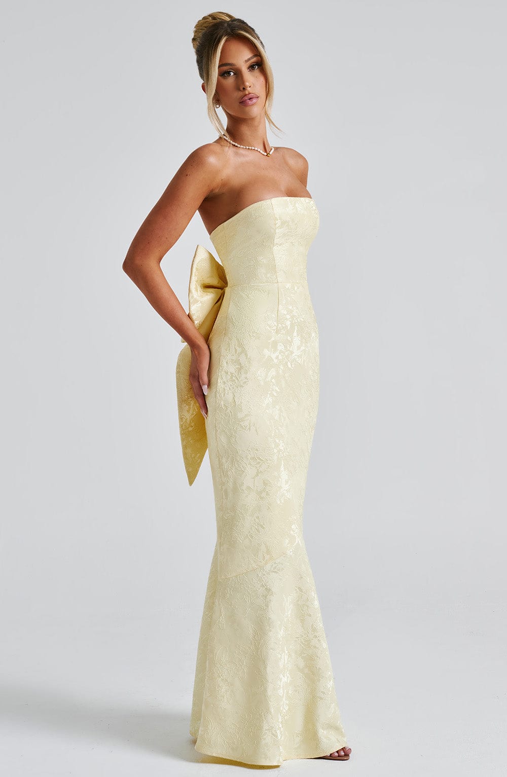 Felisia Maxi Dress in Lemon