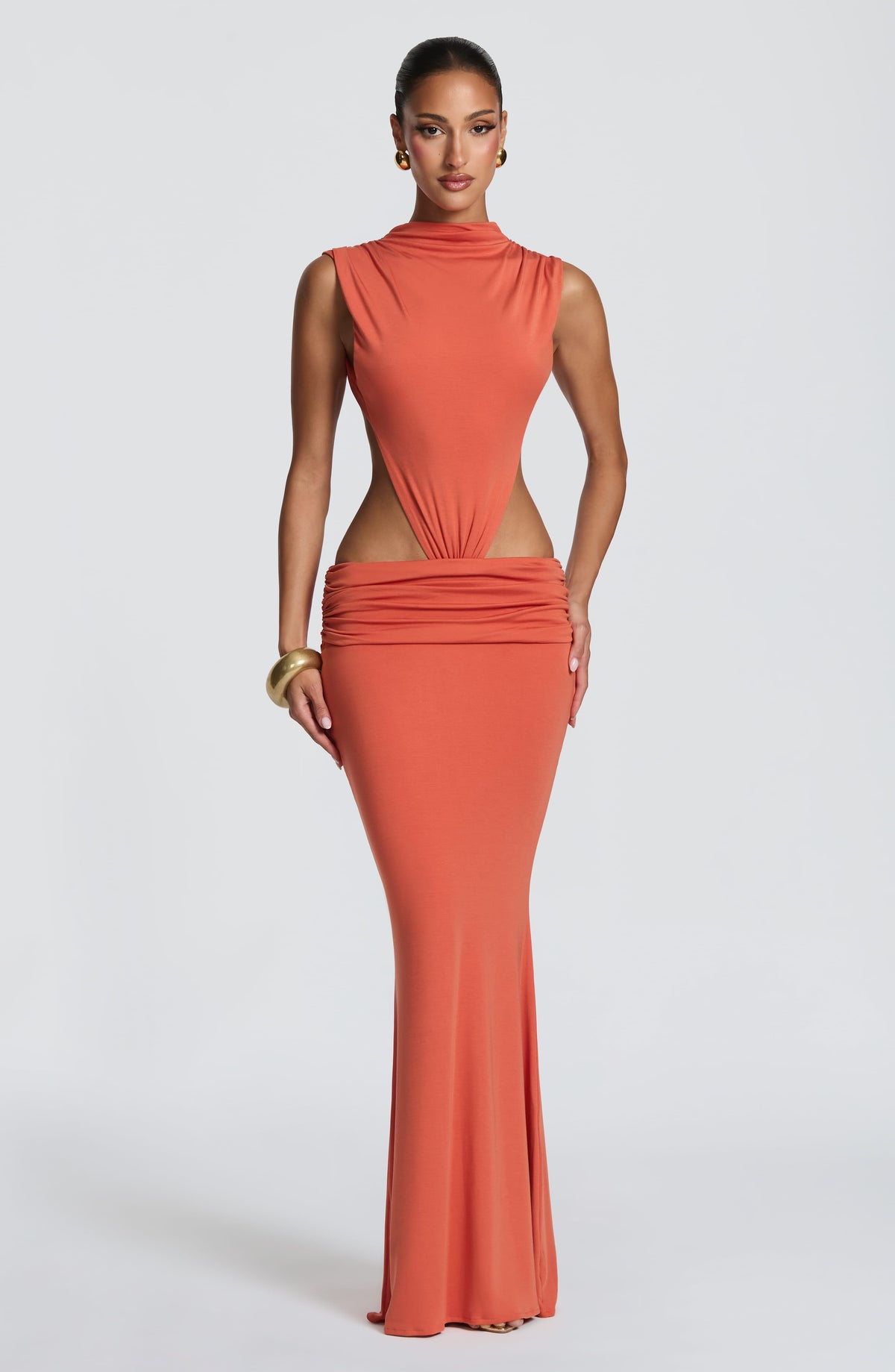 Fenwyn Maxi Dress in Burnt Orange