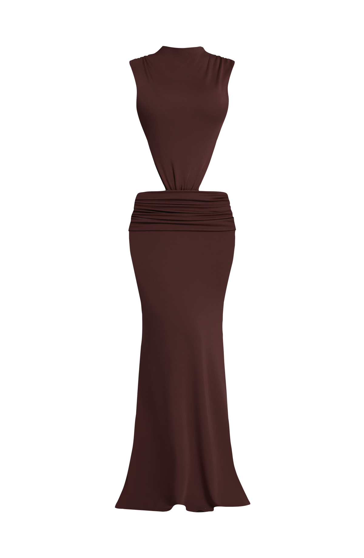 Fenwyn Maxi Dress in Plum Brown