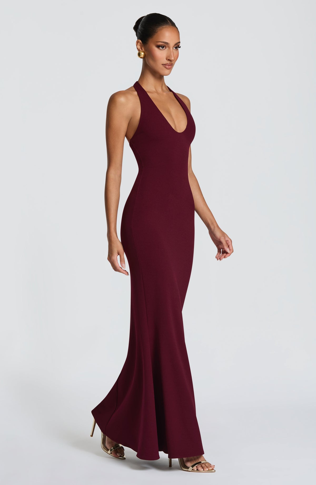Fernya Maxi Dress in Cherry Lacquer