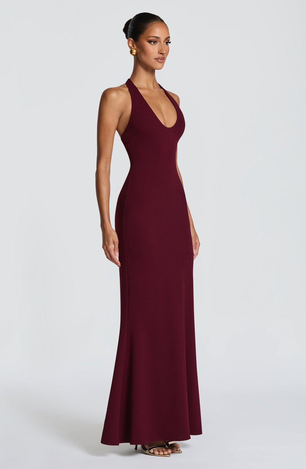 Fernya Maxi Dress in Cherry Lacquer