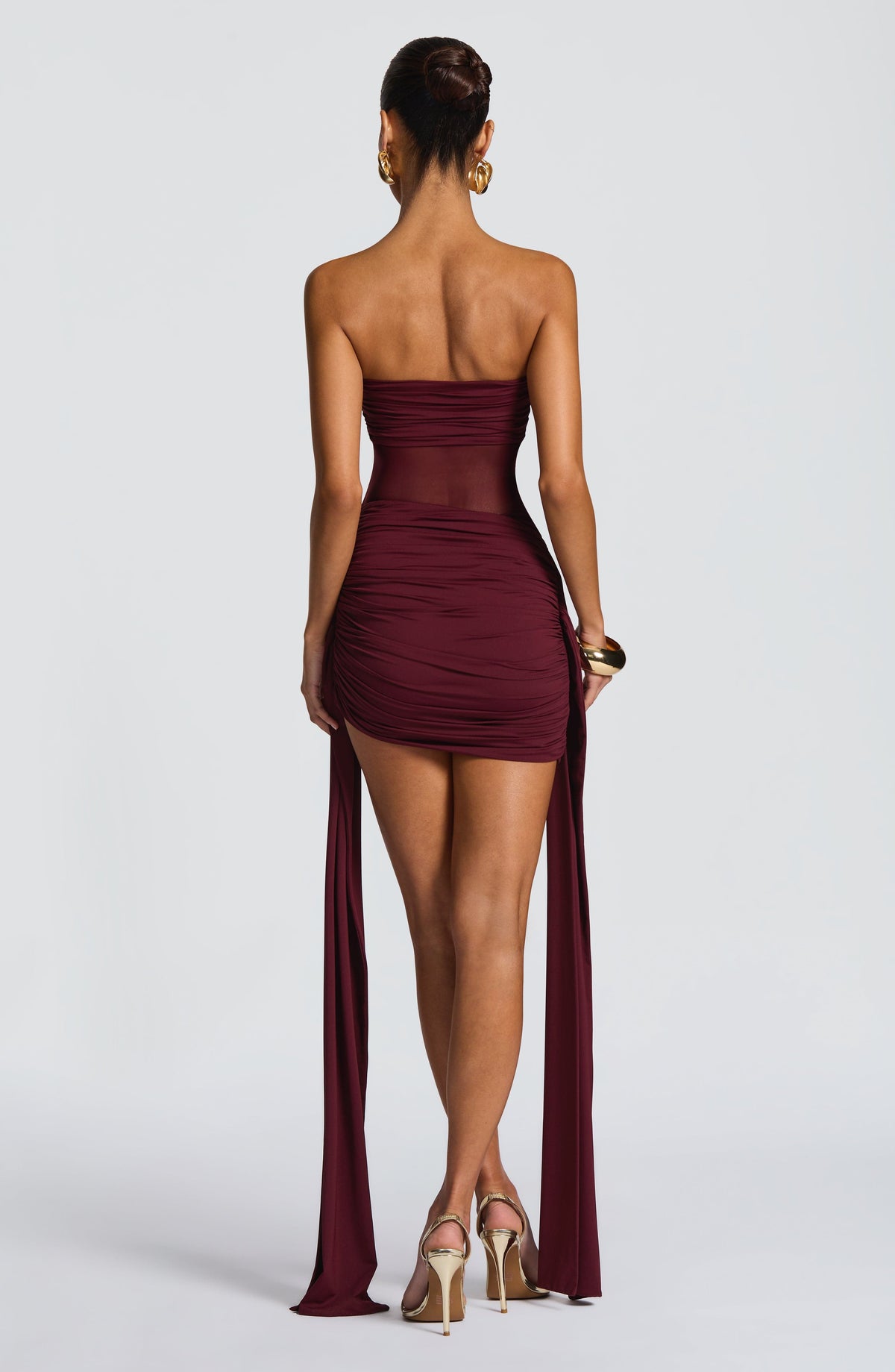 Fionella Mini Dress in Cherry Lacquer