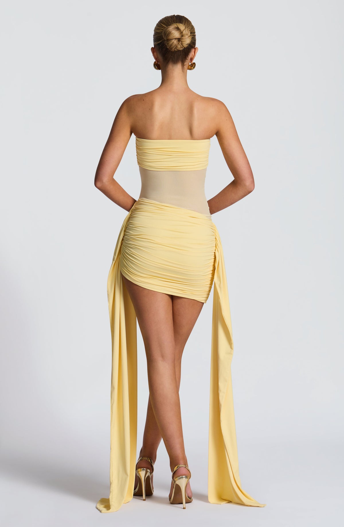 Fionella Mini Dress in Lemon