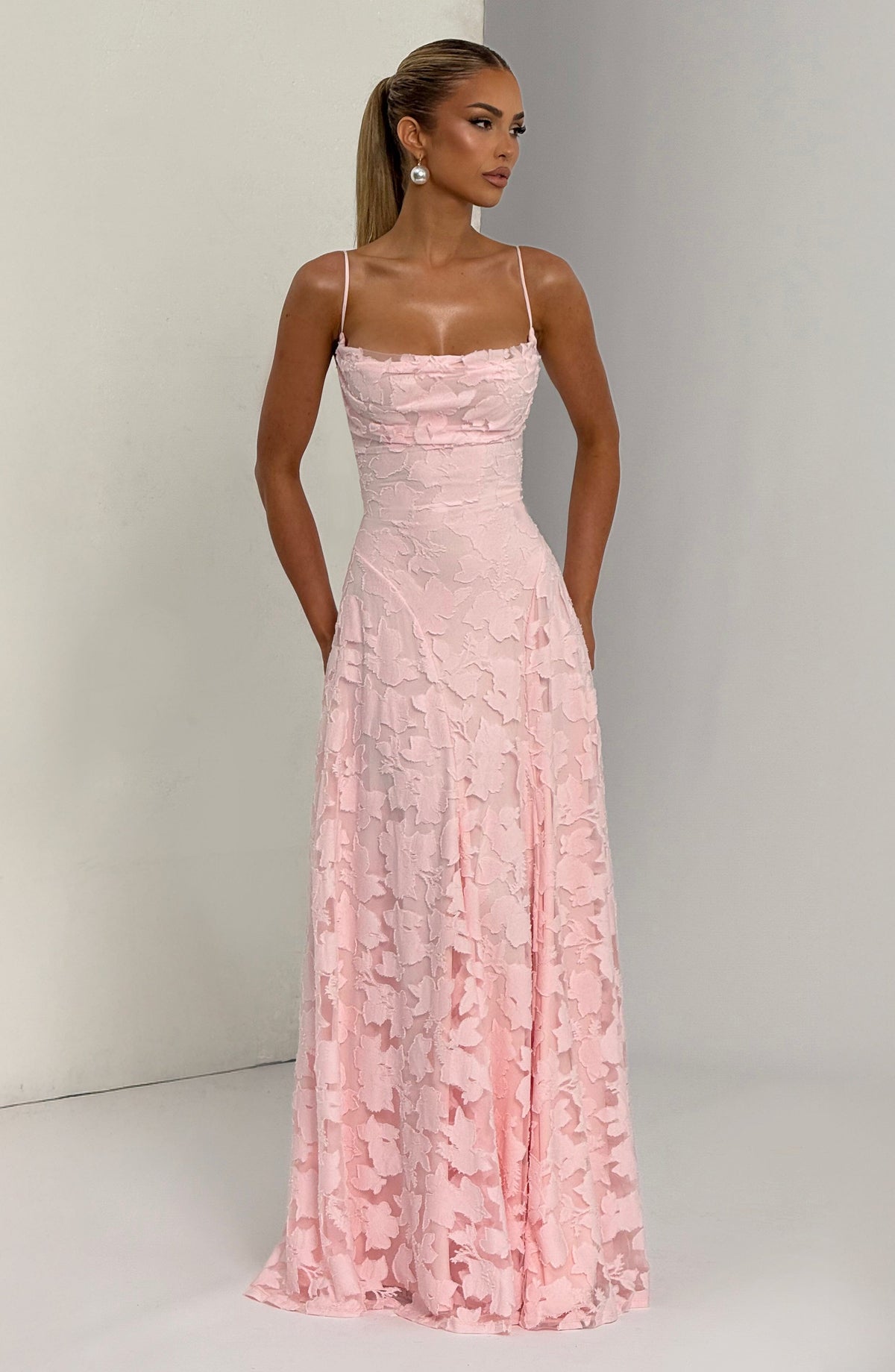 Francine Maxi Dress in Blush