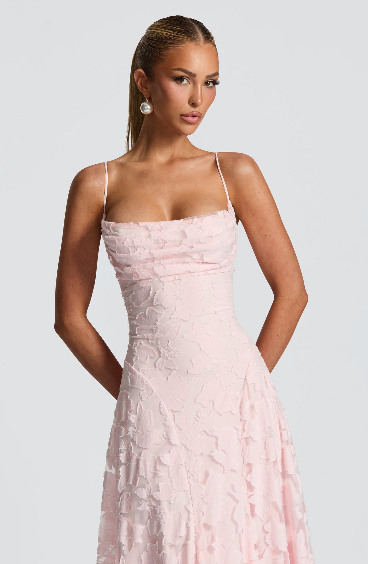 Francine Maxi Dress in Blush