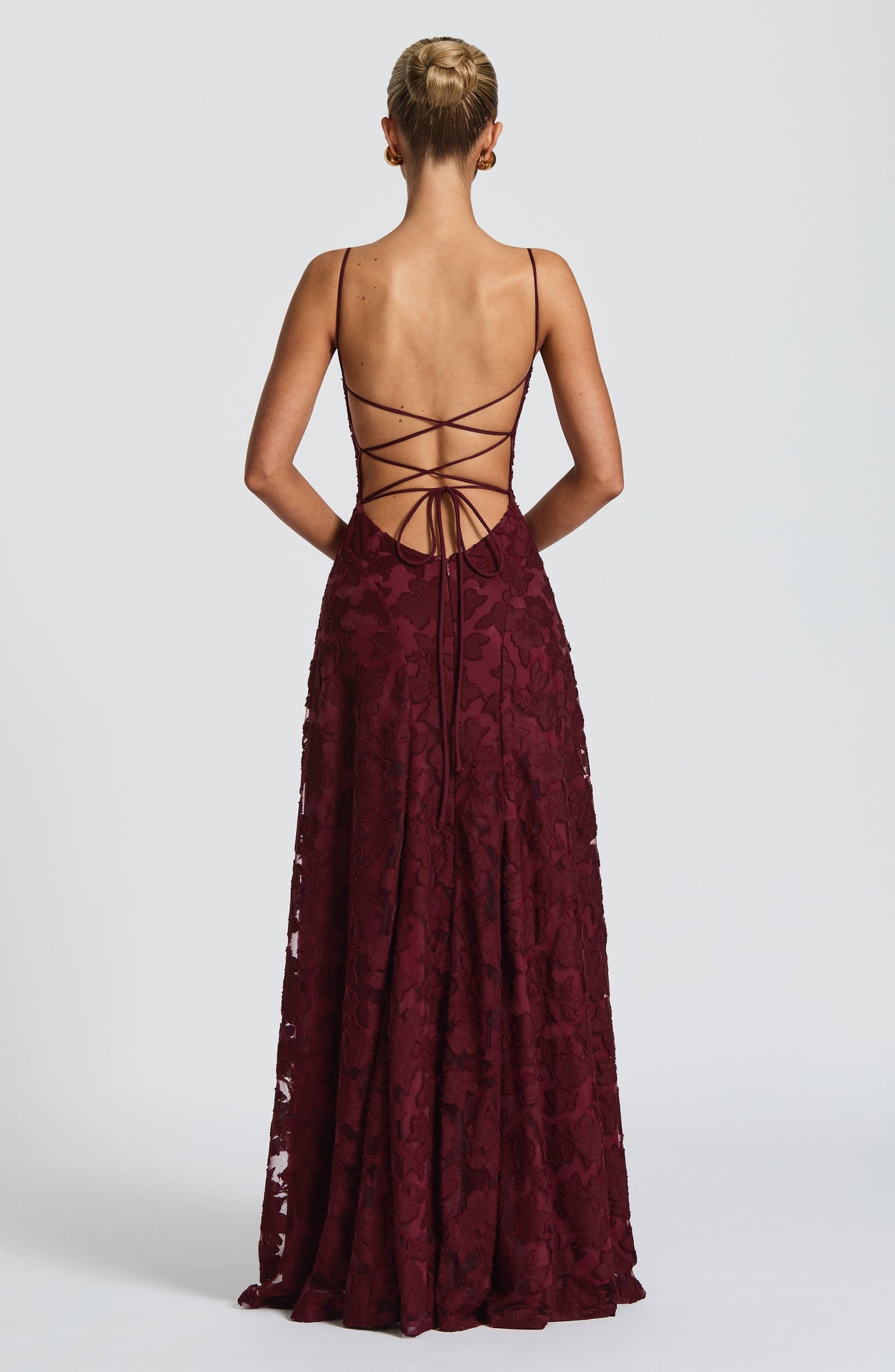 Francine Maxi Dress in Cherry Lacquer