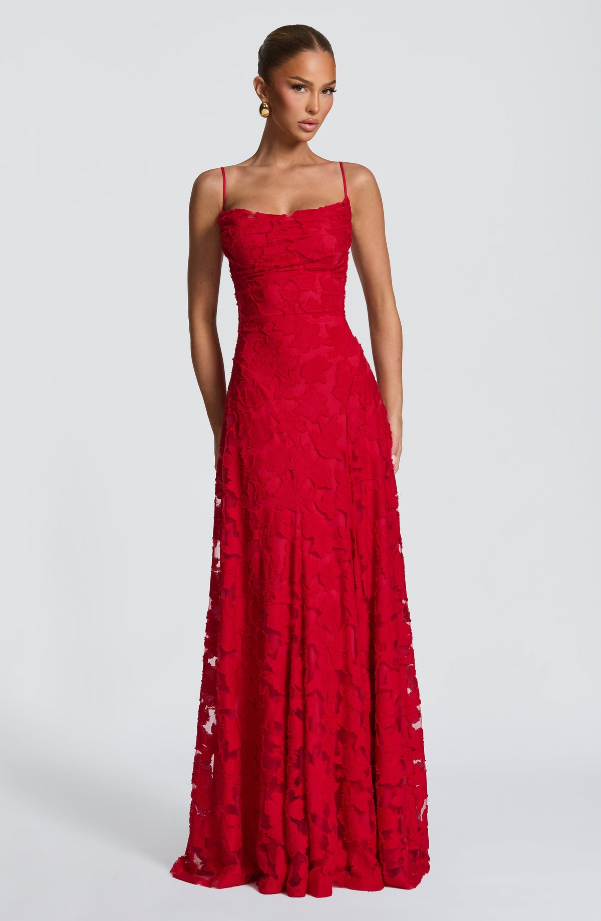 Francine Maxi Dress in Red