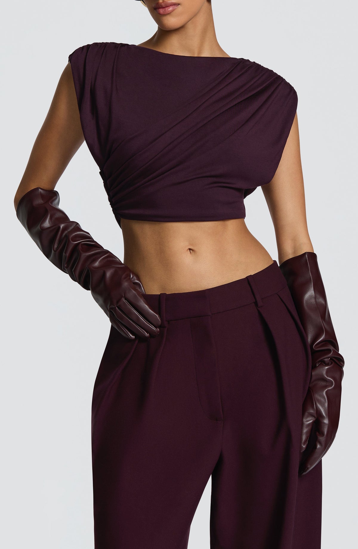 Frannie Gloves in Plum