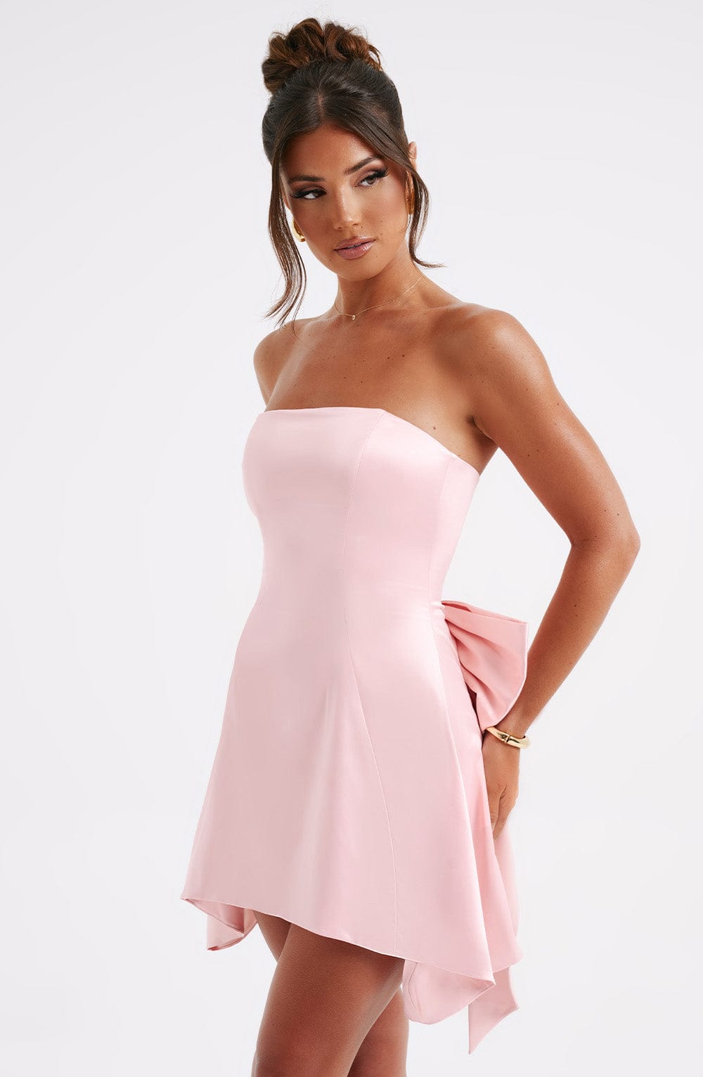 Freyja Mini Dress in Blush
