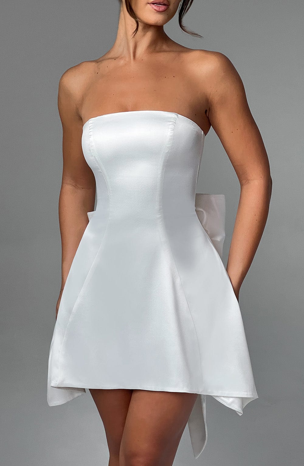 Freyja Mini Dress in Ivory