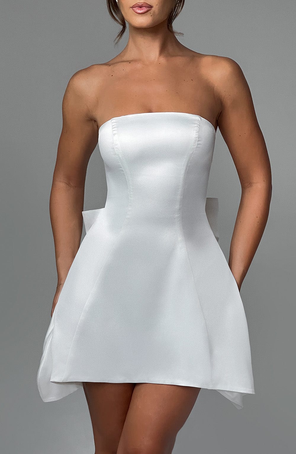 Freyja Mini Dress in Ivory