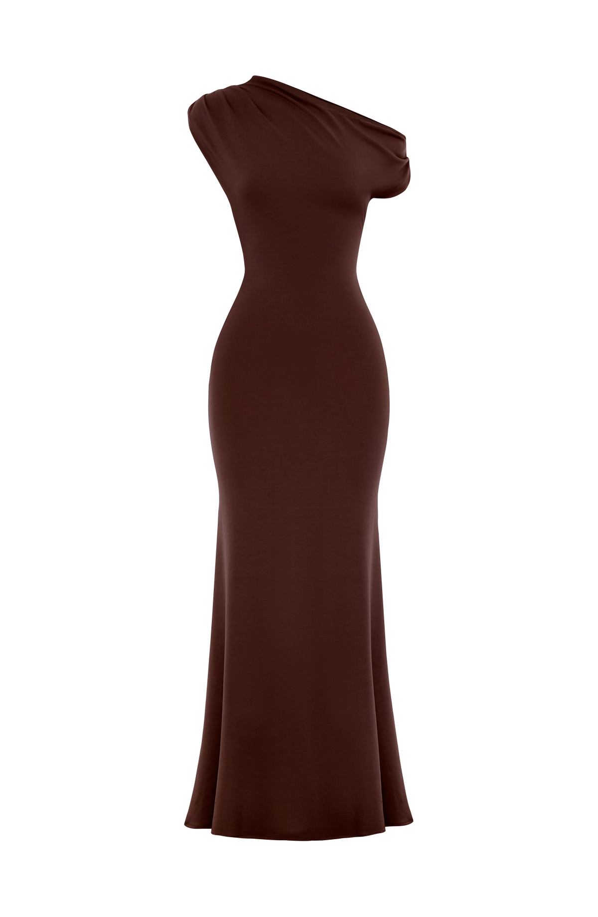 Fyora Maxi Dress in Plum Brown