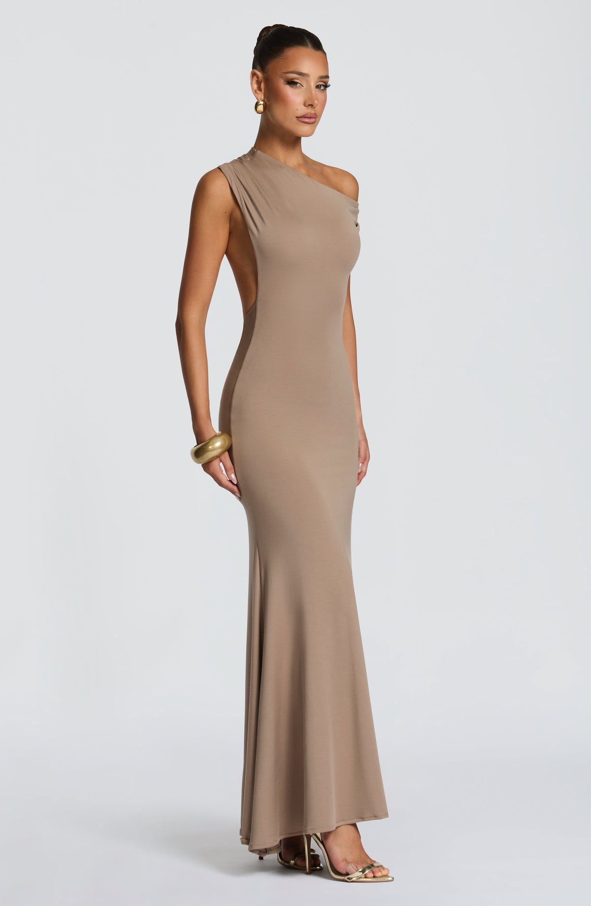 Fyora Maxi Dress in Stone