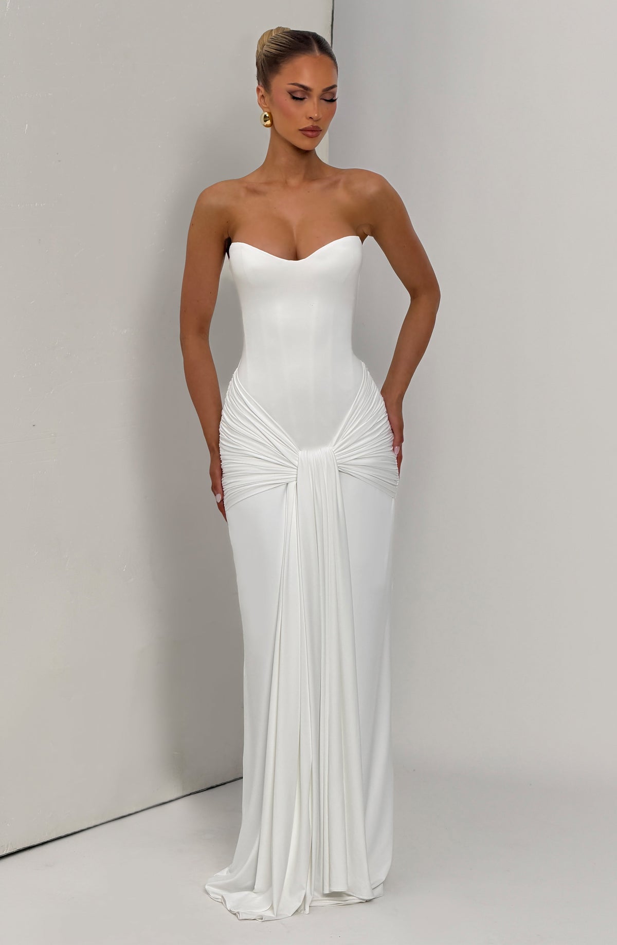 Giana Maxi Dress in Ivory