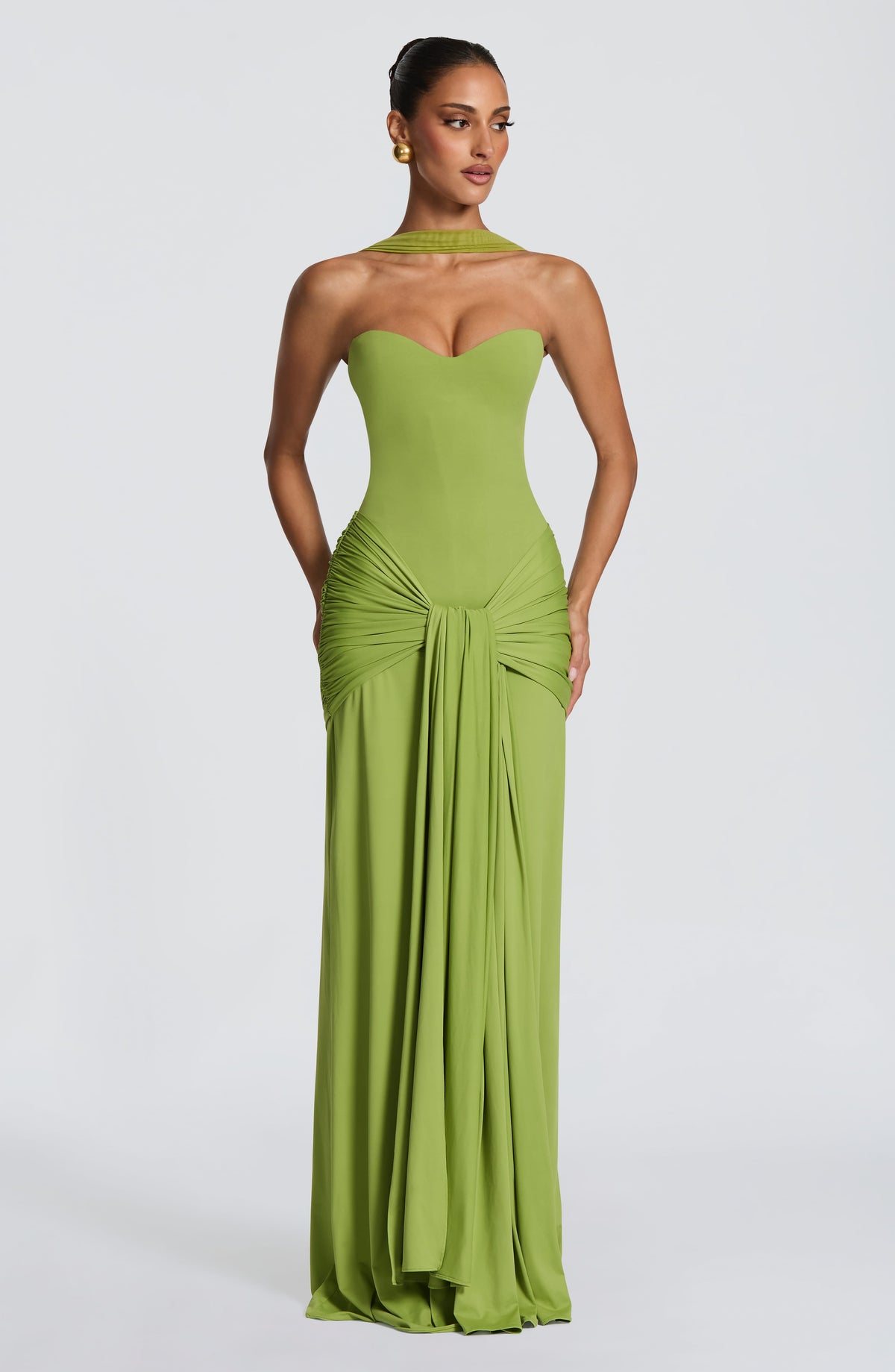 Giana Maxi Dress in Olive