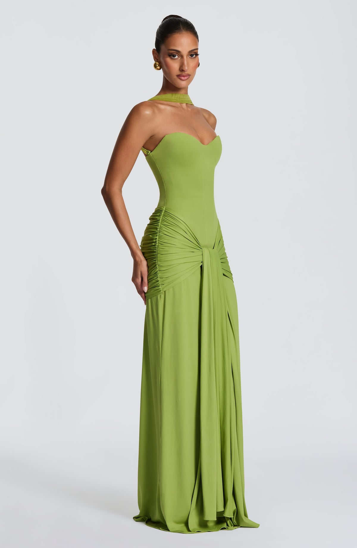 Giana Maxi Dress in Olive