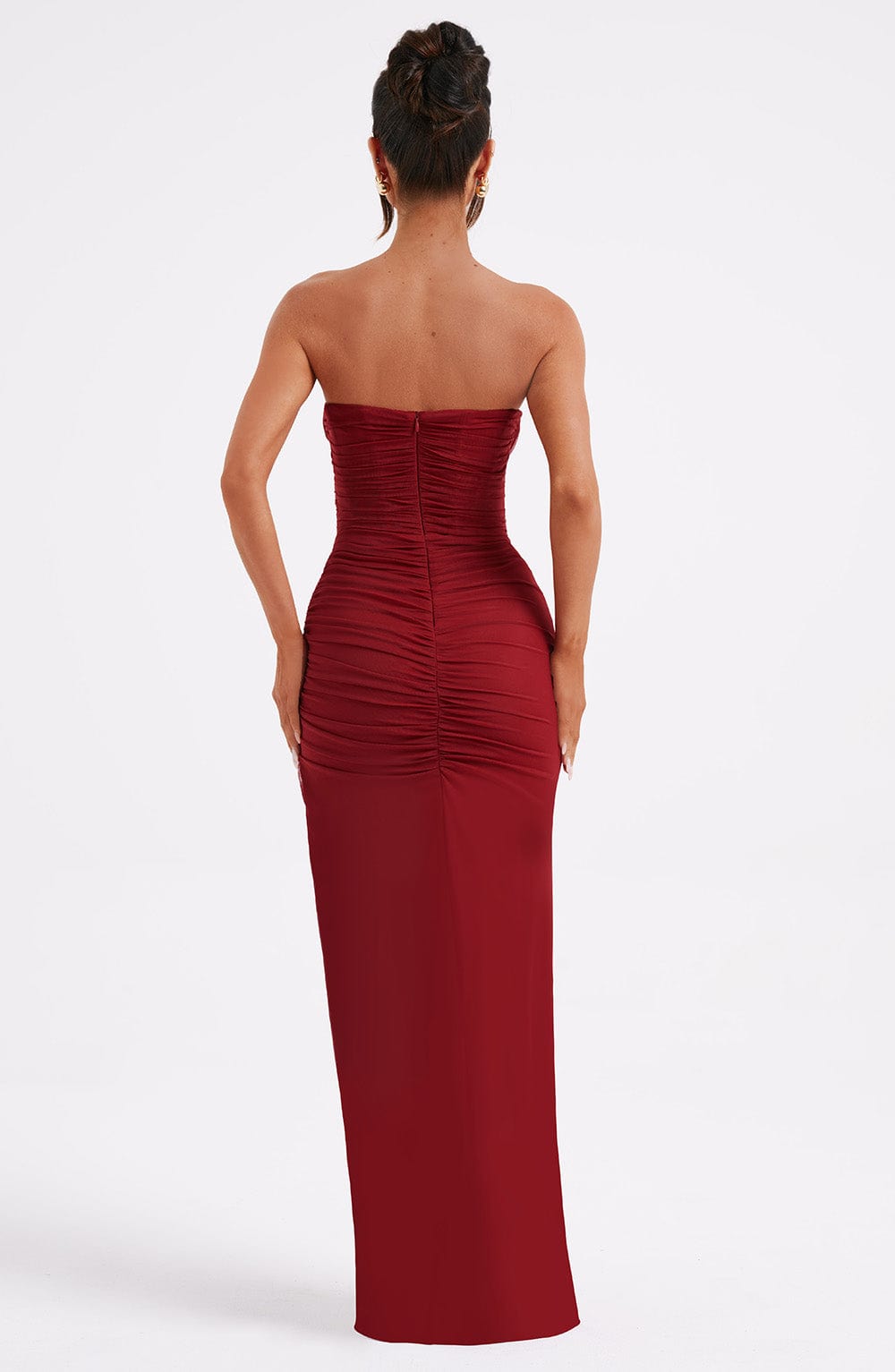 Giovina Maxi Dress in Wine