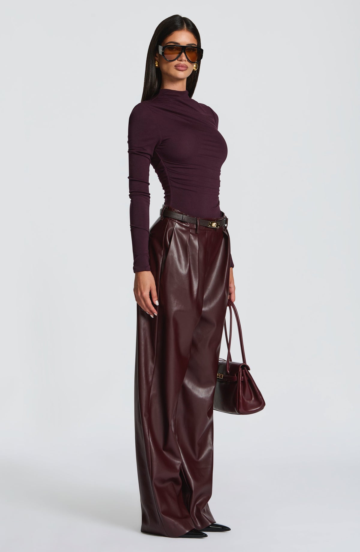 Glenna Pants in Plum