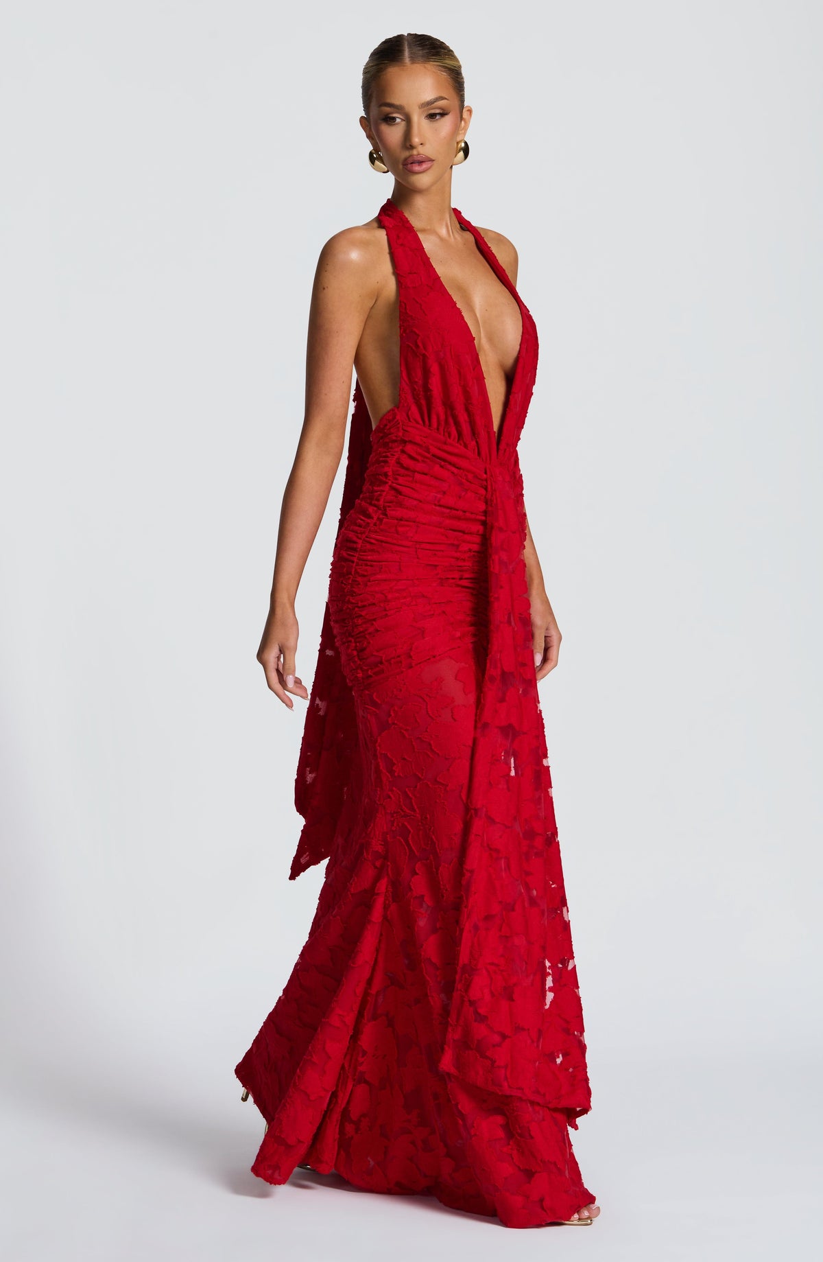 Guinevra Maxi Dress in Red