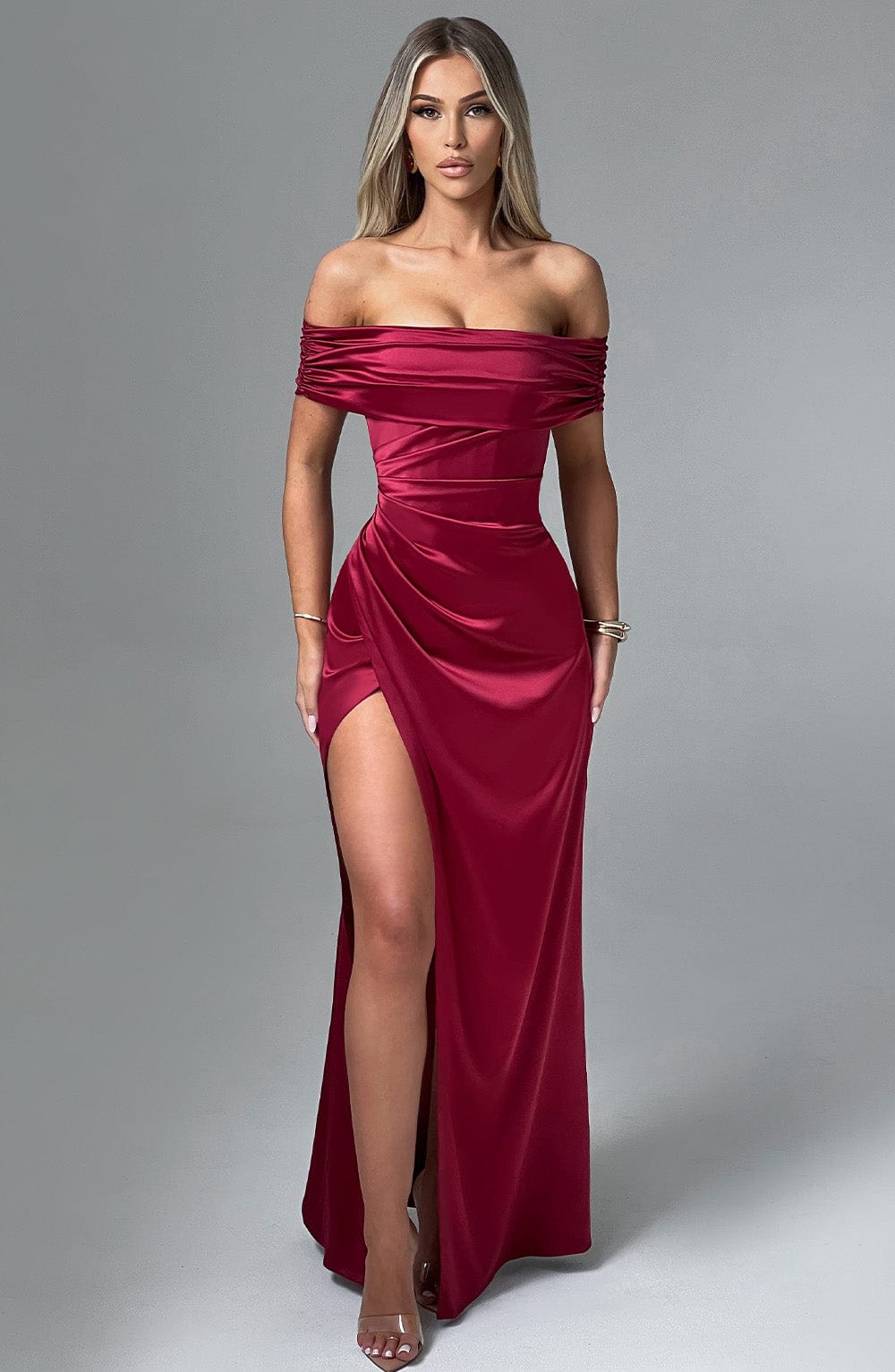 Gwendolina Maxi Dress in Burgundy