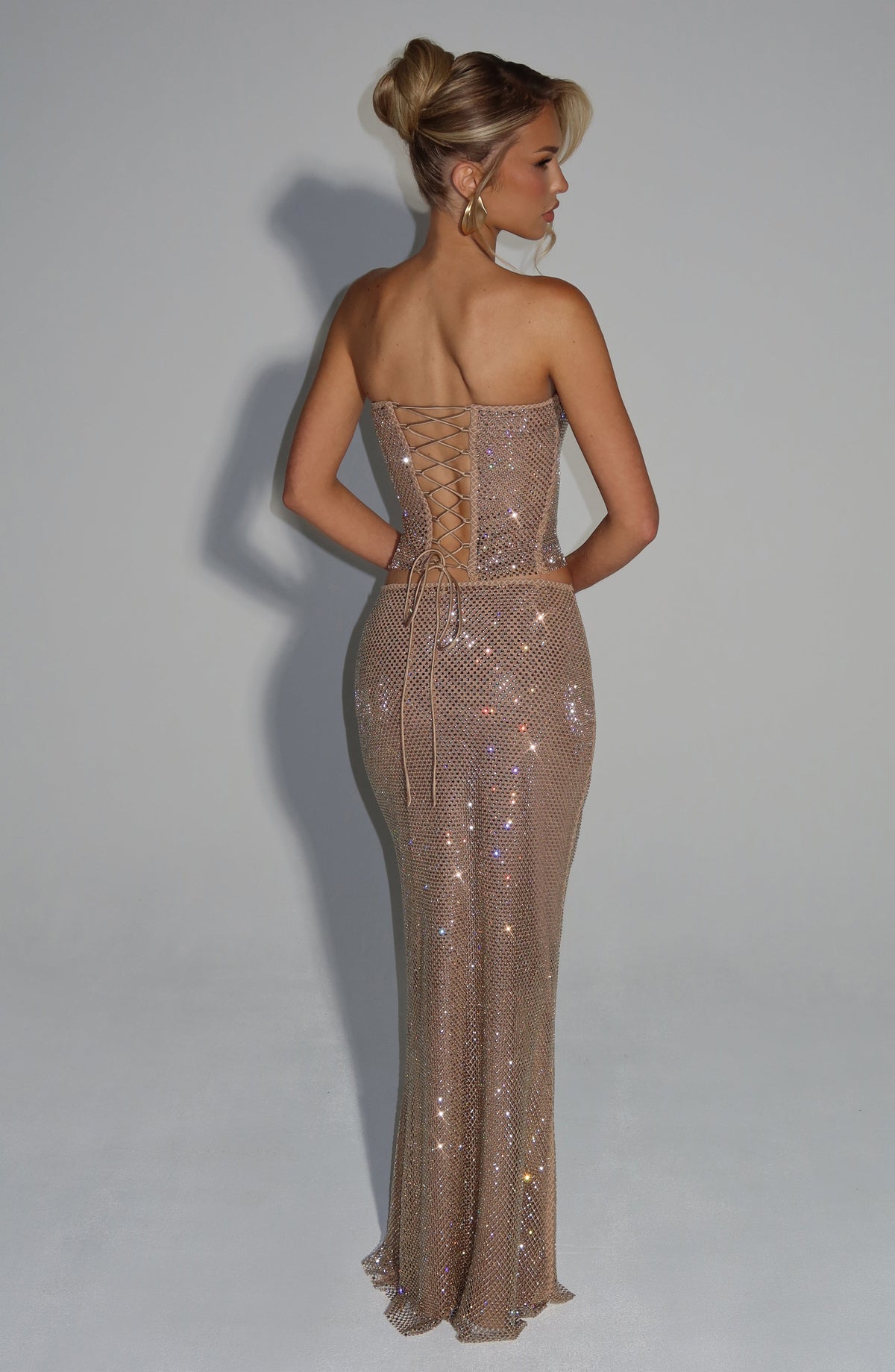 Halia Maxi Skirt in Gold