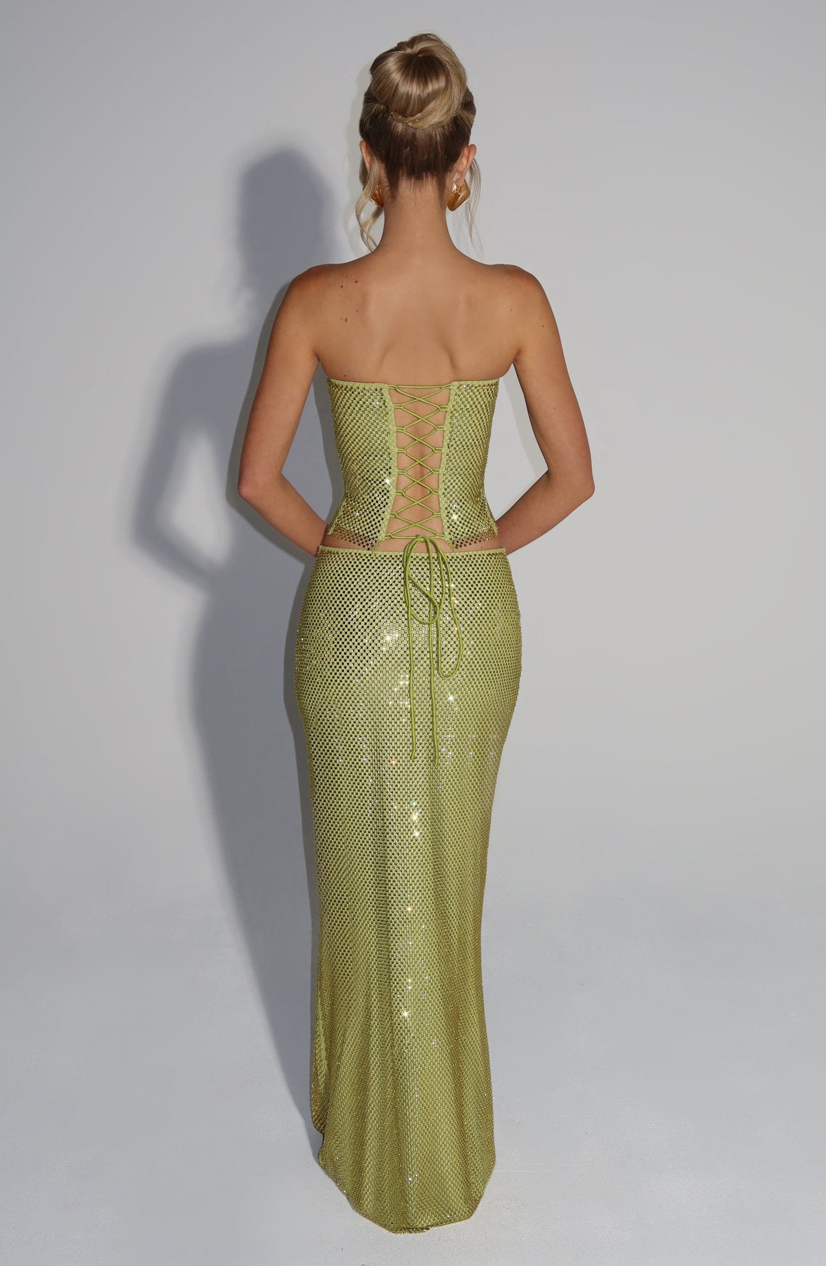 Halia Maxi Skirt in Olive