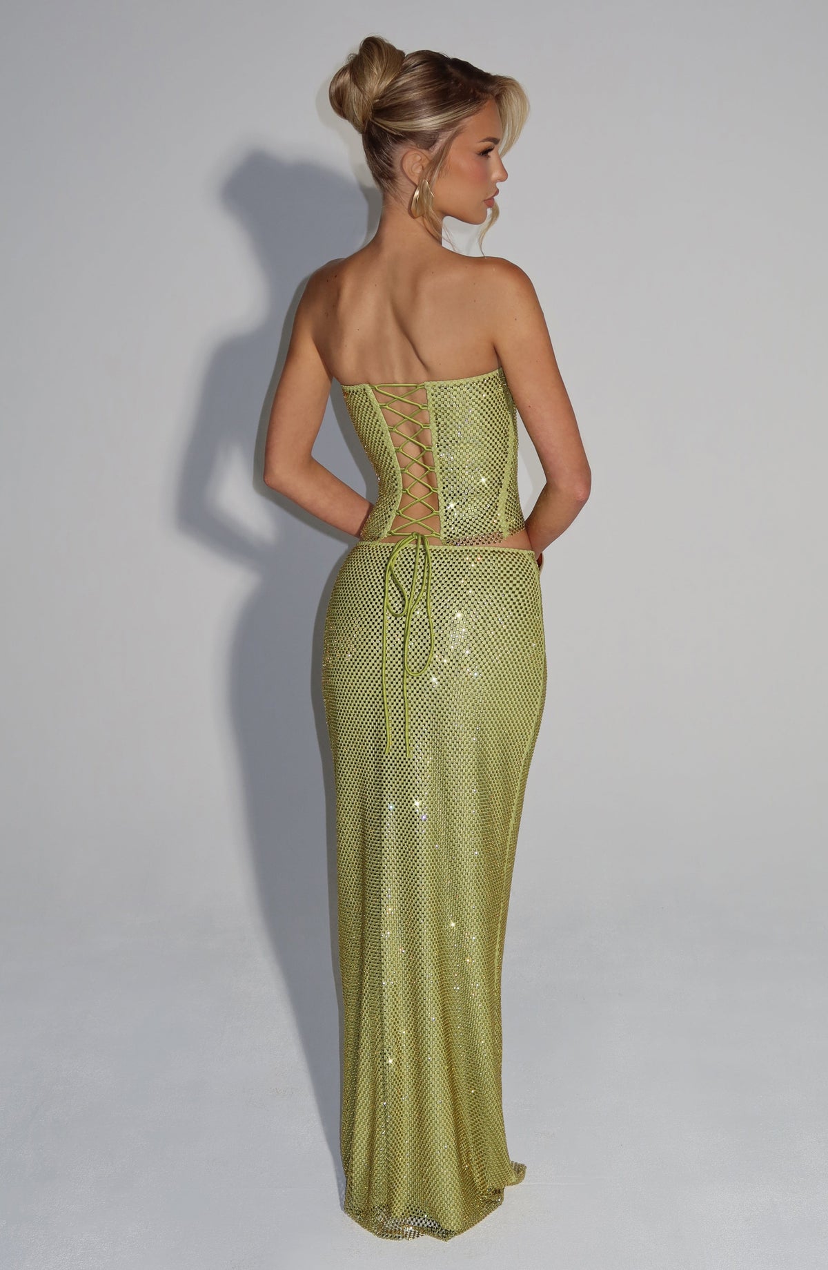 Halia Maxi Skirt in Olive