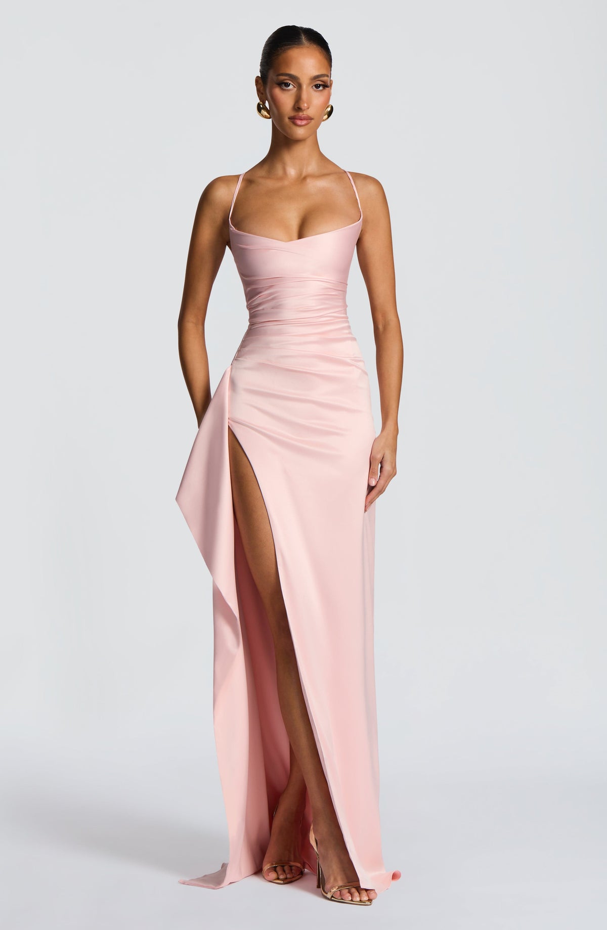 Helena Maxi Dress in Blush