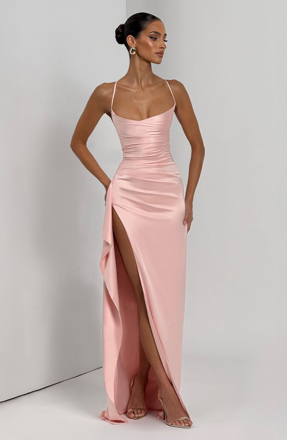 Helena Maxi Dress in Blush