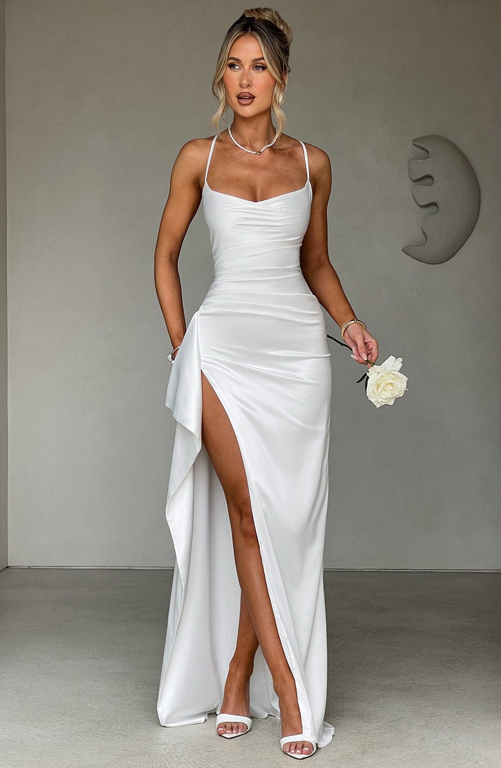 Helena Maxi Dress in Ivory