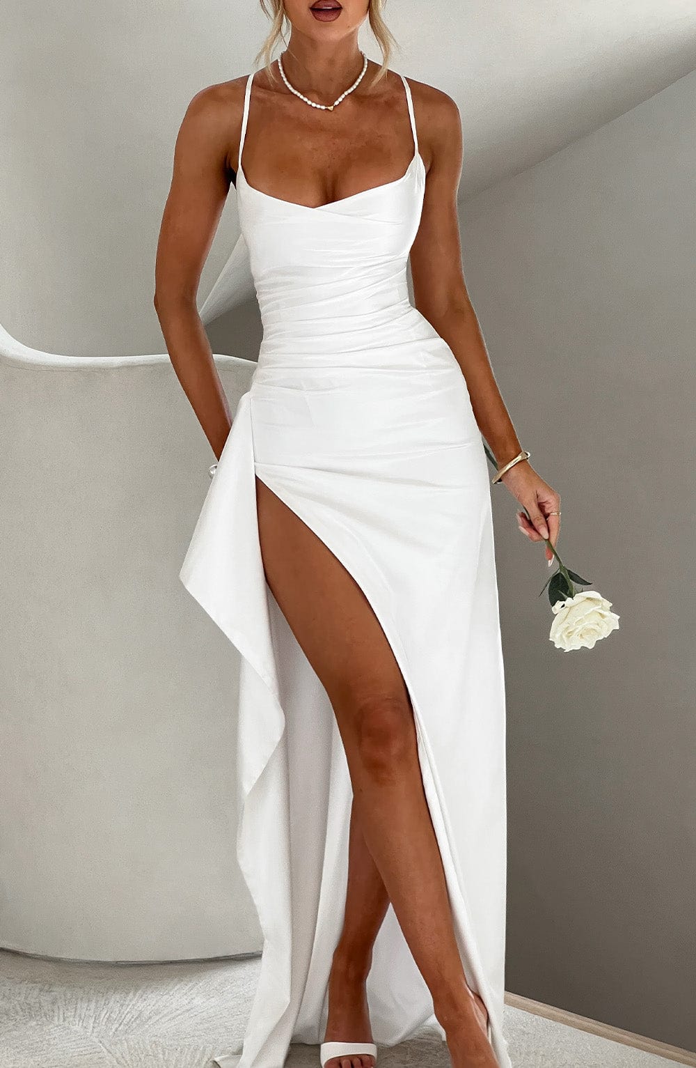 Helena Maxi Dress in Ivory