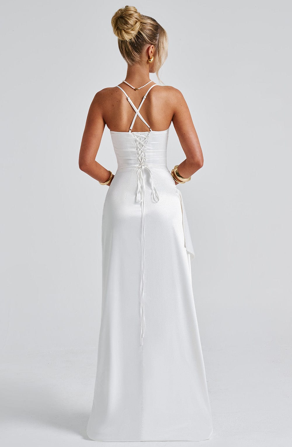 Helena Maxi Dress in Ivory