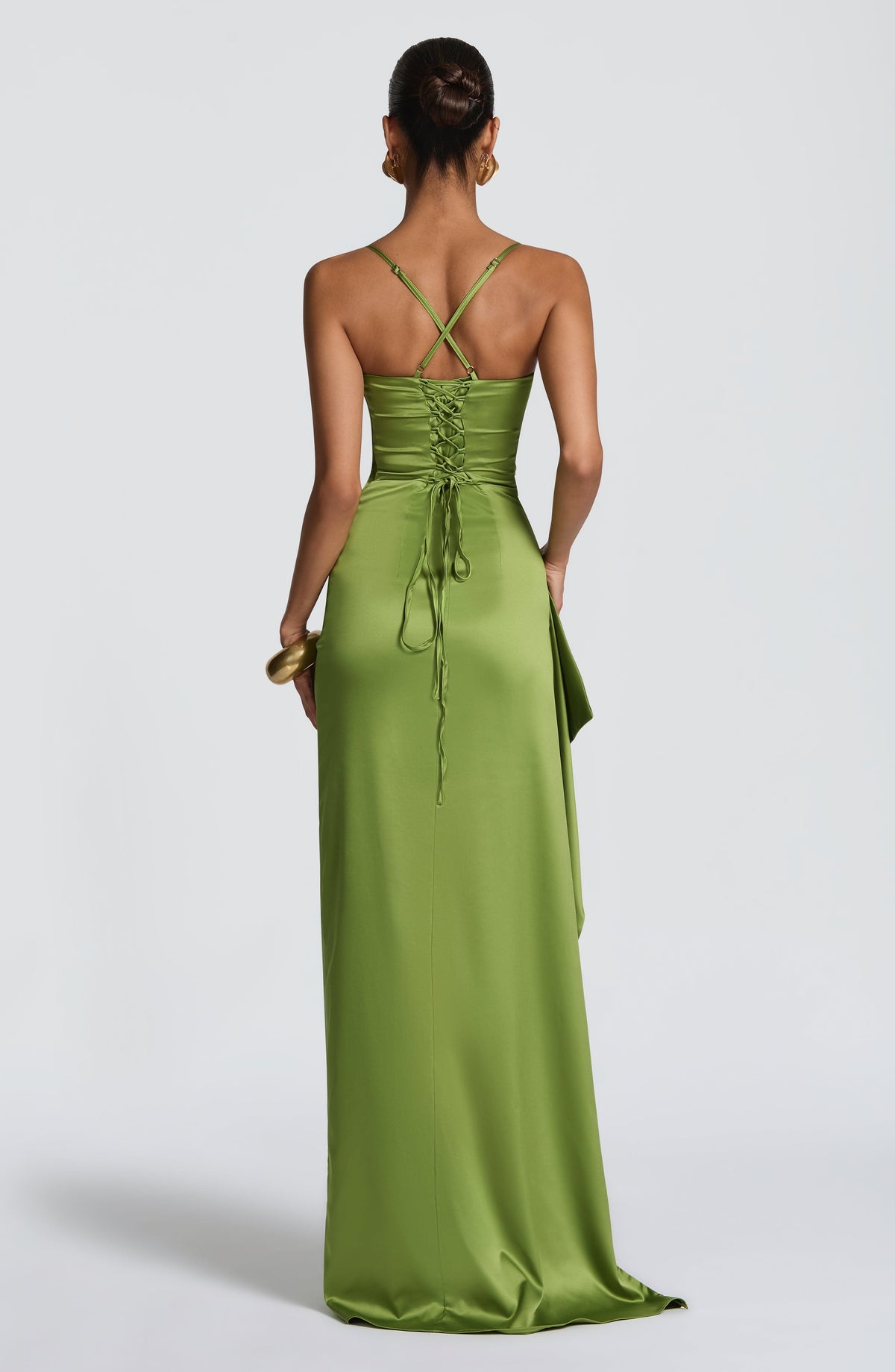 Helena Maxi Dress in Olive