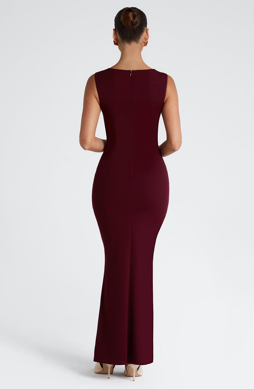 Helenya Maxi Dress in Cherry Lacquer