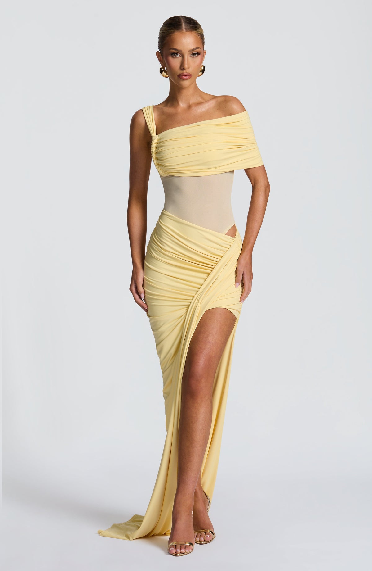 Henriella Maxi Skirt in Lemon