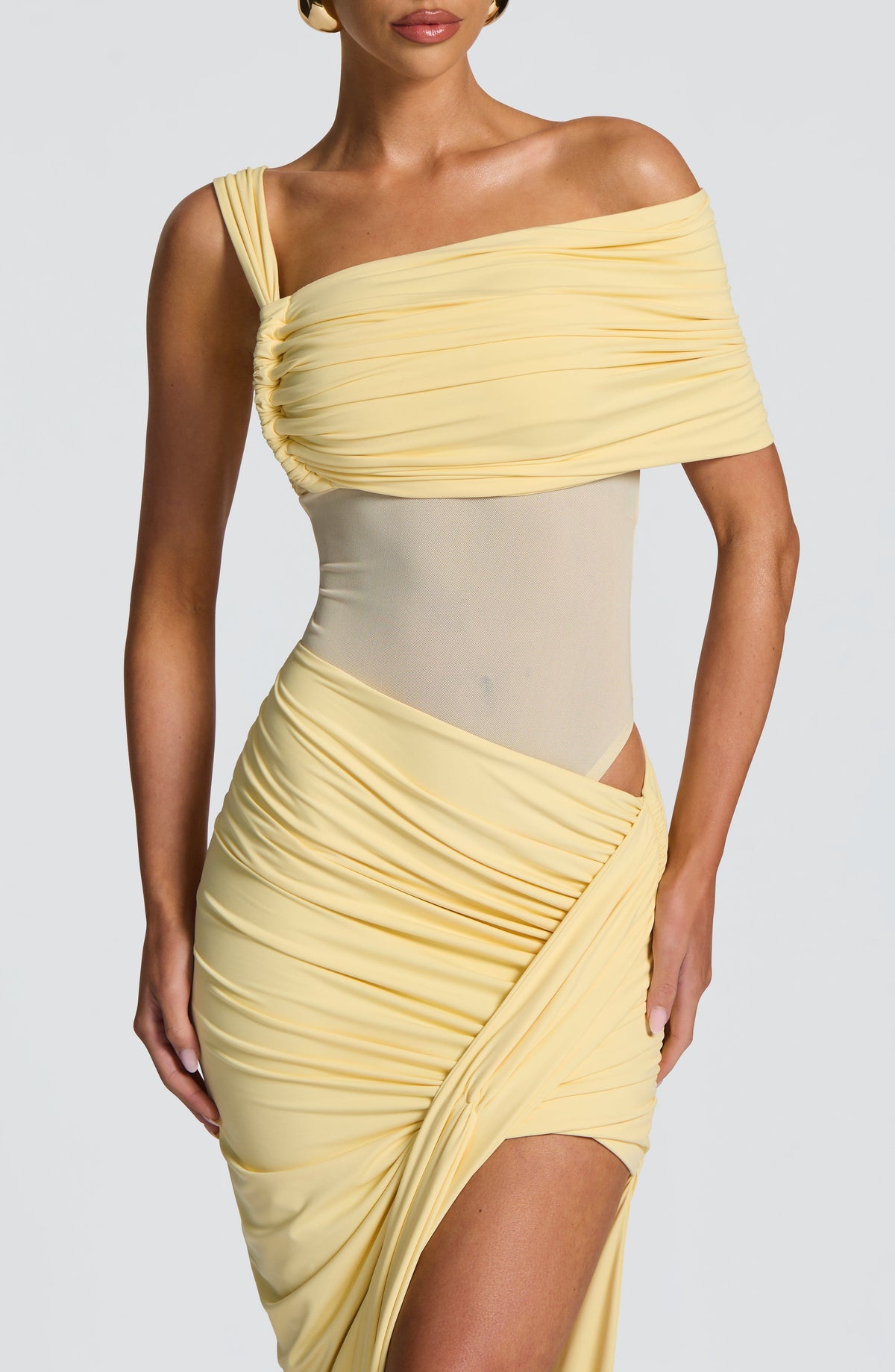Henriella Maxi Skirt in Lemon