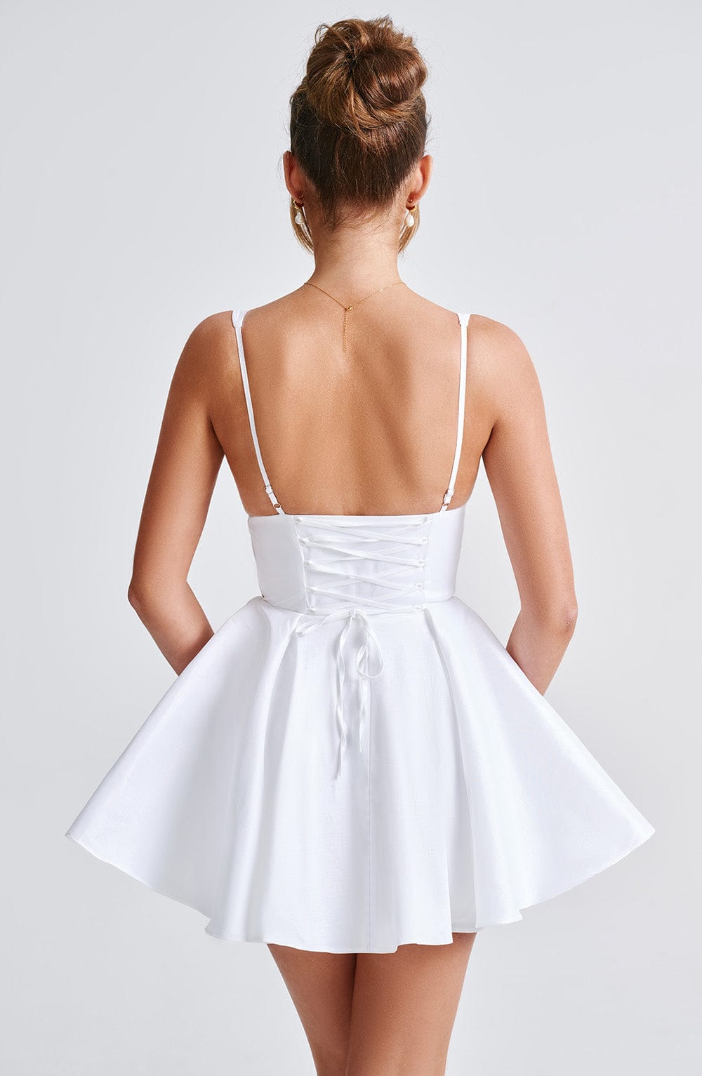 Imara Mini Dress in Ivory