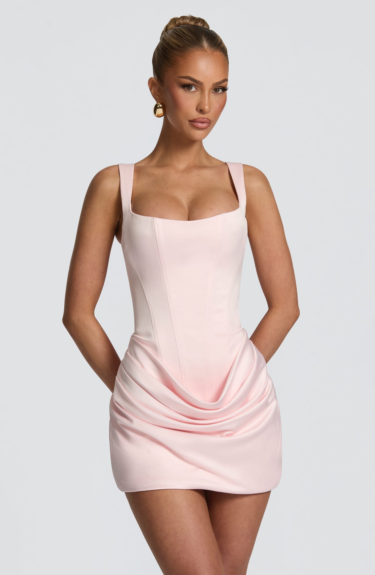 Imogena Mini Dress in Blush